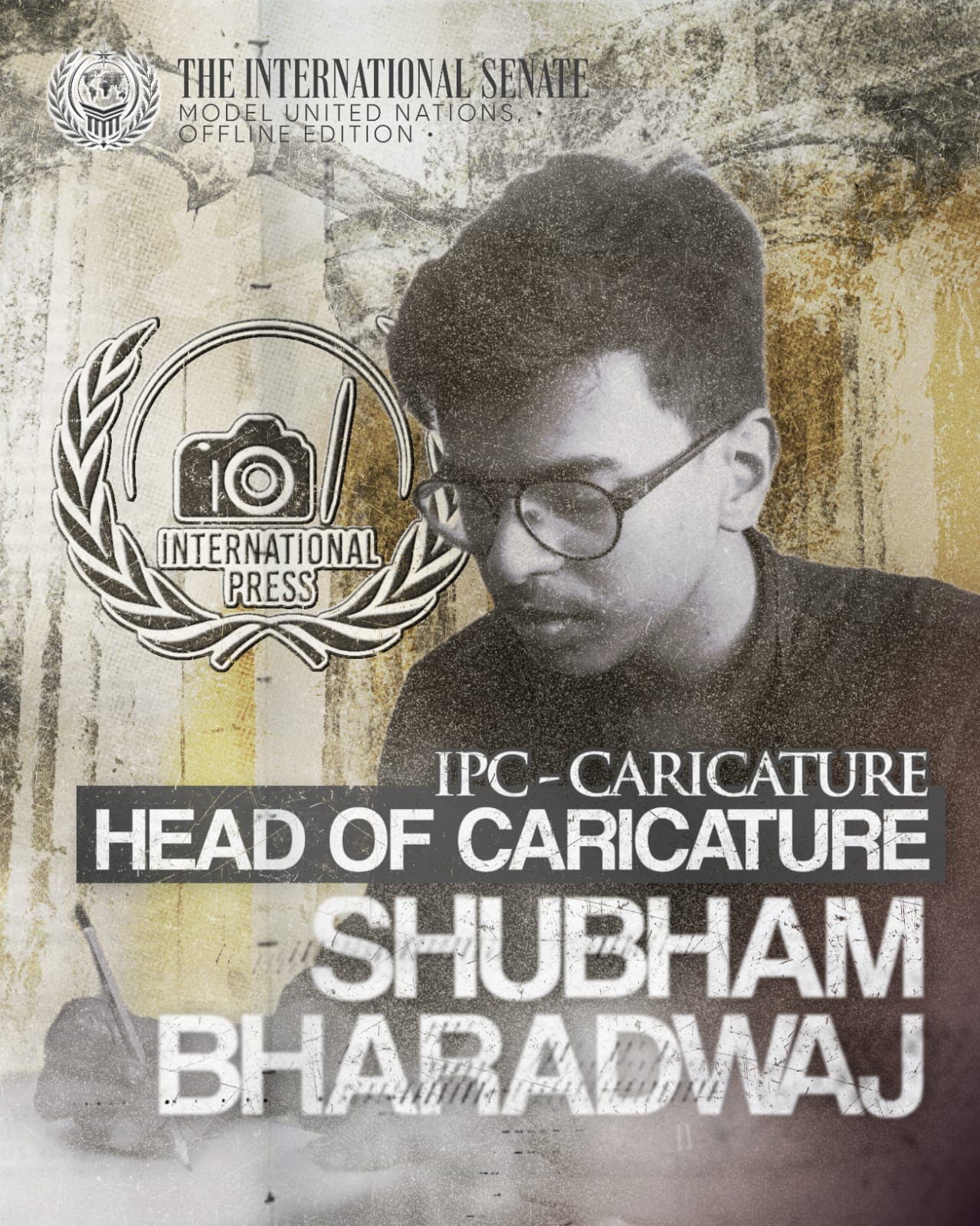 Shubham Bharadwaj, Head of Caricature, IPC — Caricature